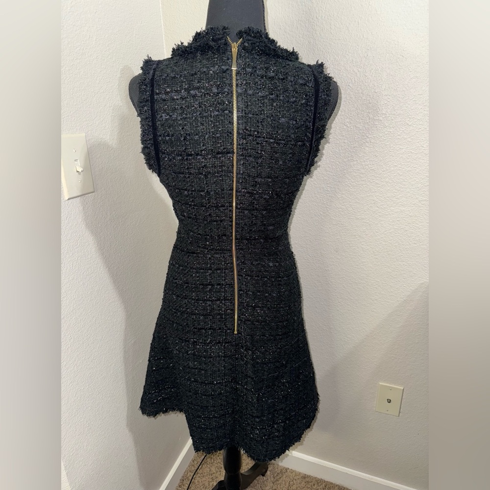 Kate Spade Sparkle Tweed Old Money Preppy Shift Dress- Size 0 - Picture 9 of 13
